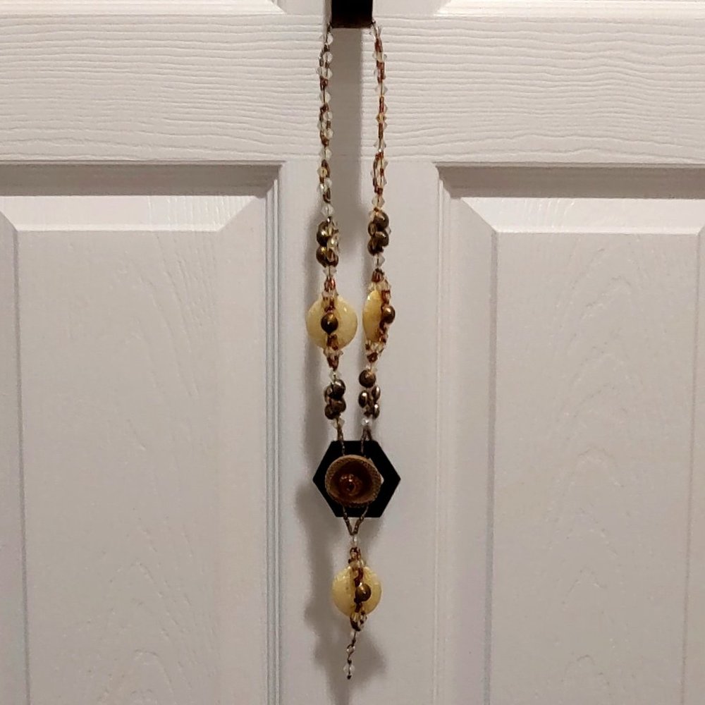 Handmade Button & Bead Necklace